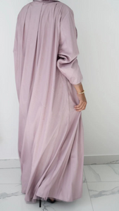 Pastel Tulle Abaya Dress