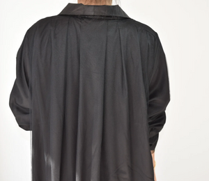 Black Tulle Abaya Jacket